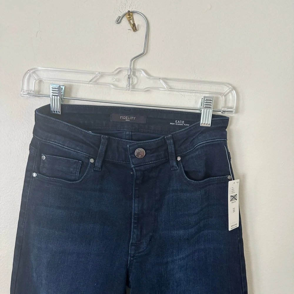Fidelity - Katie High Classic Flare New With Tags Size 25 - Picture 2 of 6